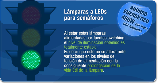 Lámparas a LEDs para semáforos