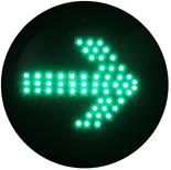 Lámpara para semáforo de Flecha a LED de 200 mm.