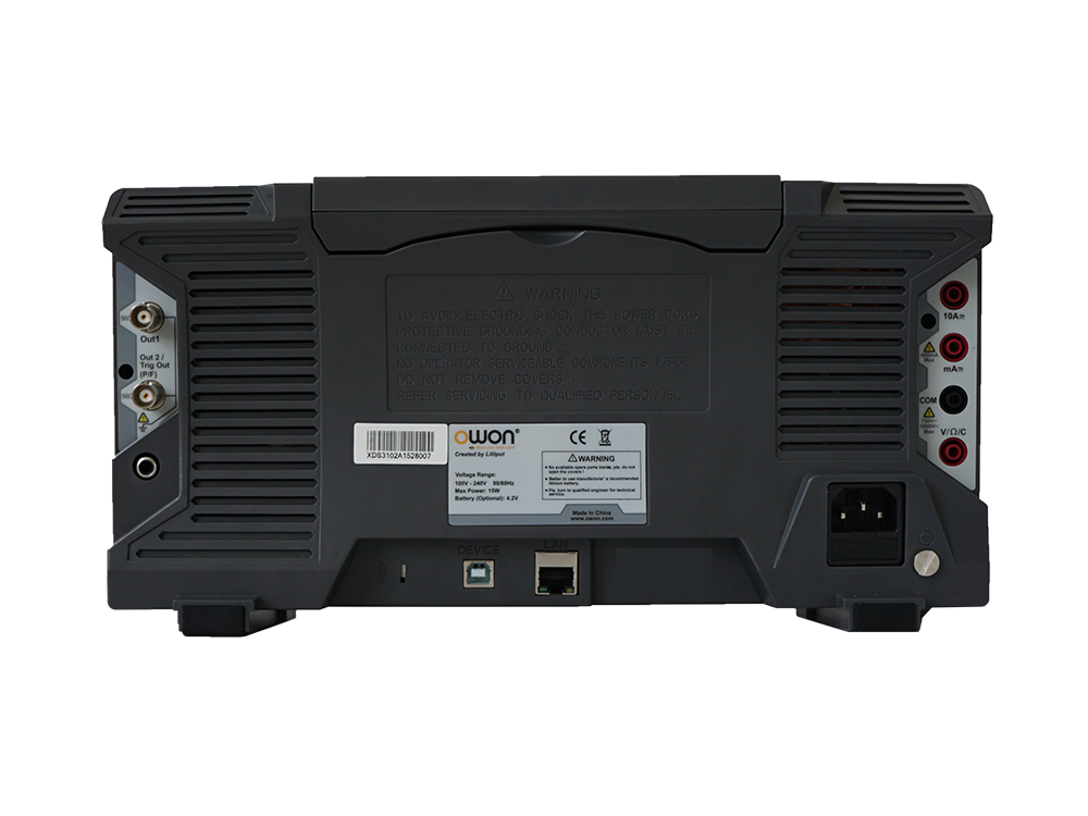 Owon XDS3202E Osciloscopio 200 MHz 1G 2chs 8 bits ADC decodificación Kit LCD FFT USB 