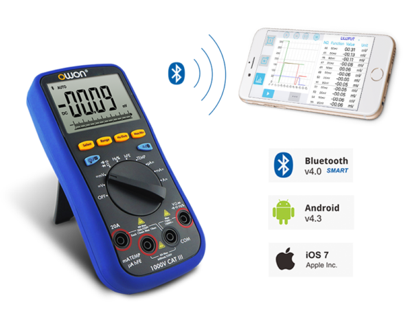 Multímetro Digital Owon B-35T+ 3-5/6 Dígitos con Bluetooth