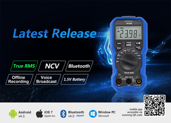Multímetro Tester Digital+Registrador Owon Bluetooth OW16B - Imagen 11