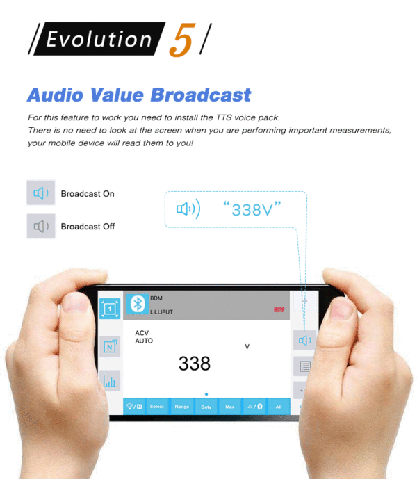 Multímetro Tester Digital+Registrador Owon Bluetooth OW16B - Imagen 5