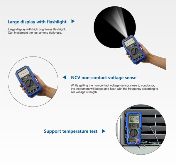 Multímetro Tester Digital+Registrador Owon Bluetooth OW18B - Imagen 6