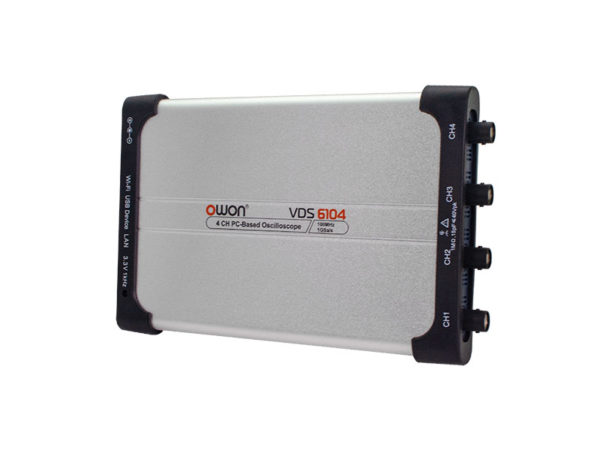Osciloscopio Digital para Pc Owon 100 MHz 4 Canales 8 Bits VDS6104