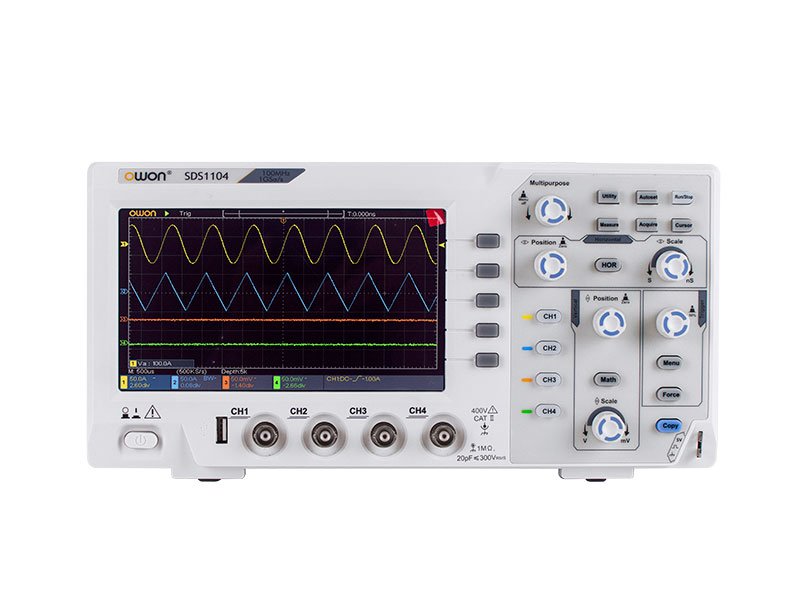 SDS1104 – Osciloscopio Digital Owon 100 MHz 4 CH – Cosmel Electrónica