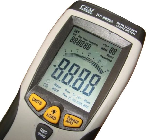 CEM DT-8809A Luxómetro Digital Datalogger Salida PC - Imagen 4