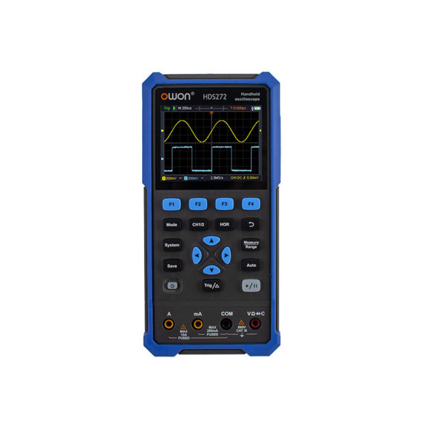 HDS272 - Osciloscopio Digital Portátil + Multímetro Owon 70 MHz 2 CH Pantalla Color 3,5"