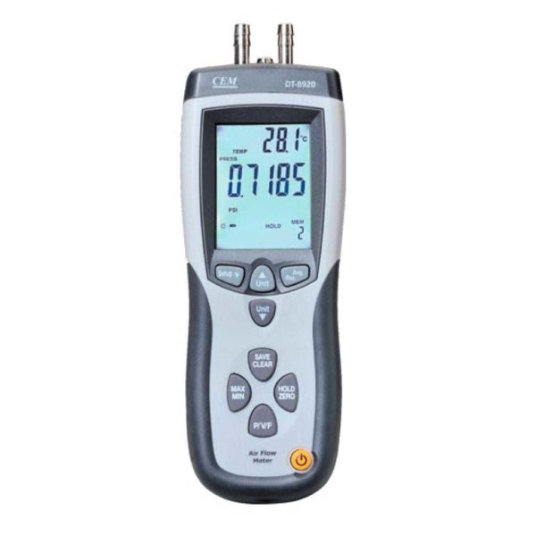 Manómetro Termoanemómetro Con Sonda Pitot CEM DT-8920