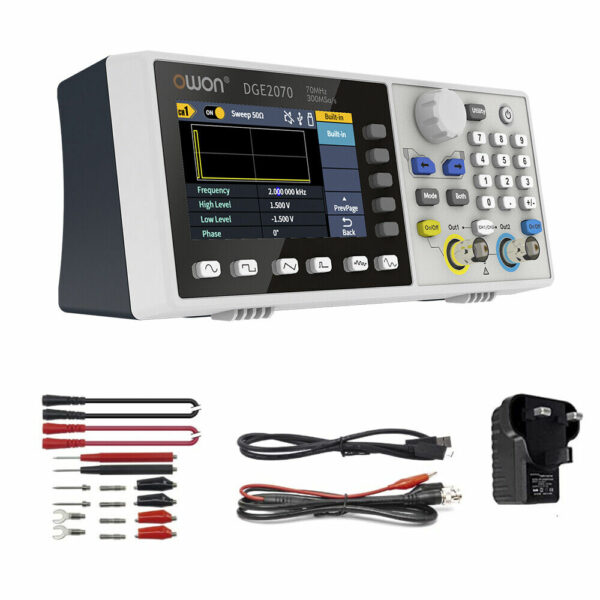 DGE2070 Generador De Funciones Owon 70 Mhz 2 Ch Modulación - Imagen 2
