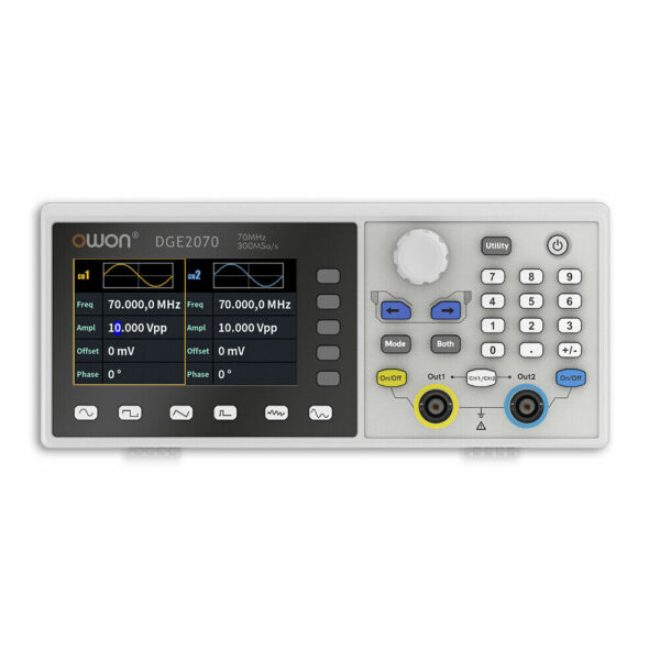 DGE2070 Generador De Funciones Owon 70 Mhz 2 Ch Modulación