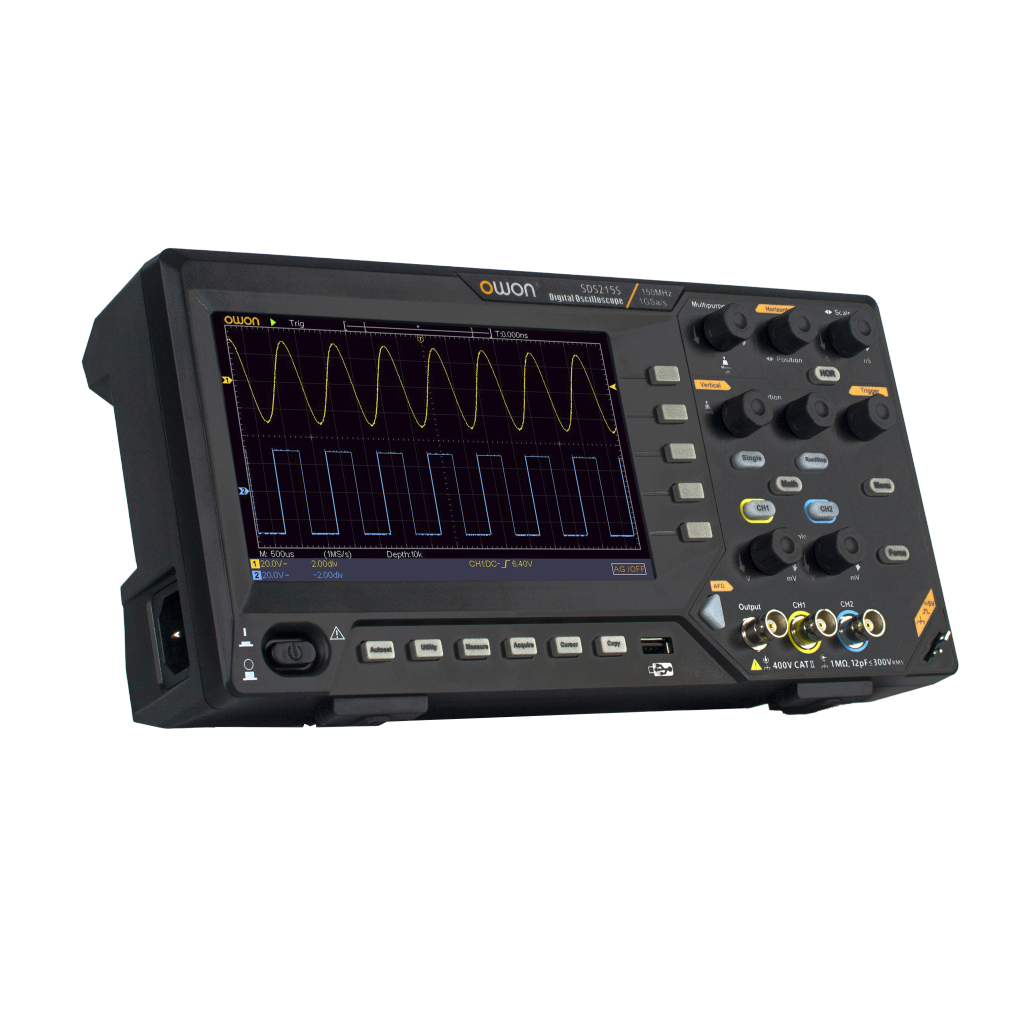 Osciloscopio Digital Owon + Generador de funciones SDS215S 150 Mhz 2 Canales 1 Gs/s