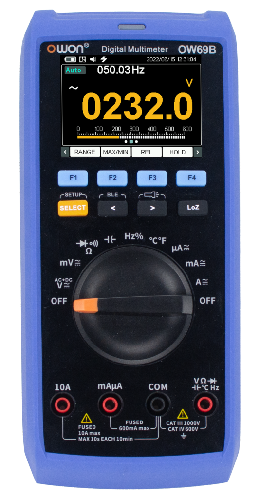Multímetro Tester Digital Owon OW69B True Rms 60.000 Cuentas