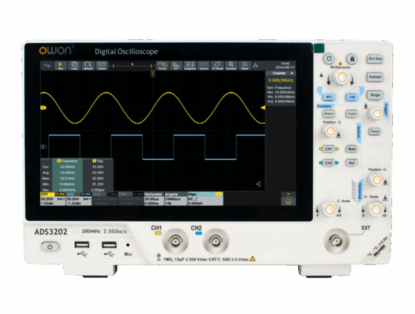 Osciloscopio Owon Ads3202 X-vision Ii Android 200 Mhz 2,5gss