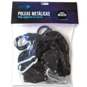 Poleas metálicas para cultivo indoor